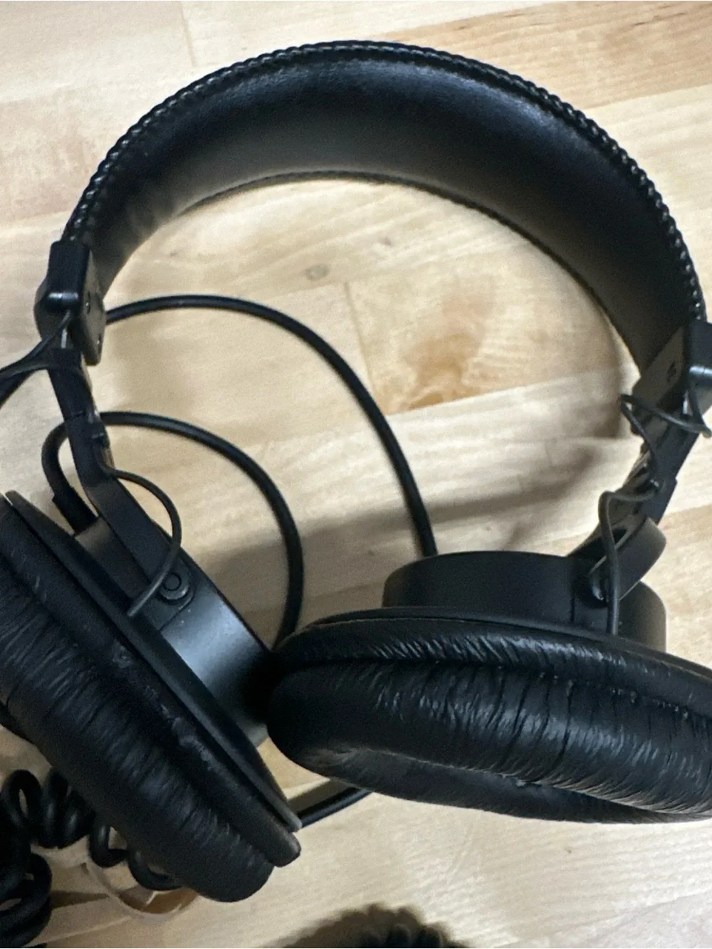 Sony Black Over-Ear Headphones with Blue Accent